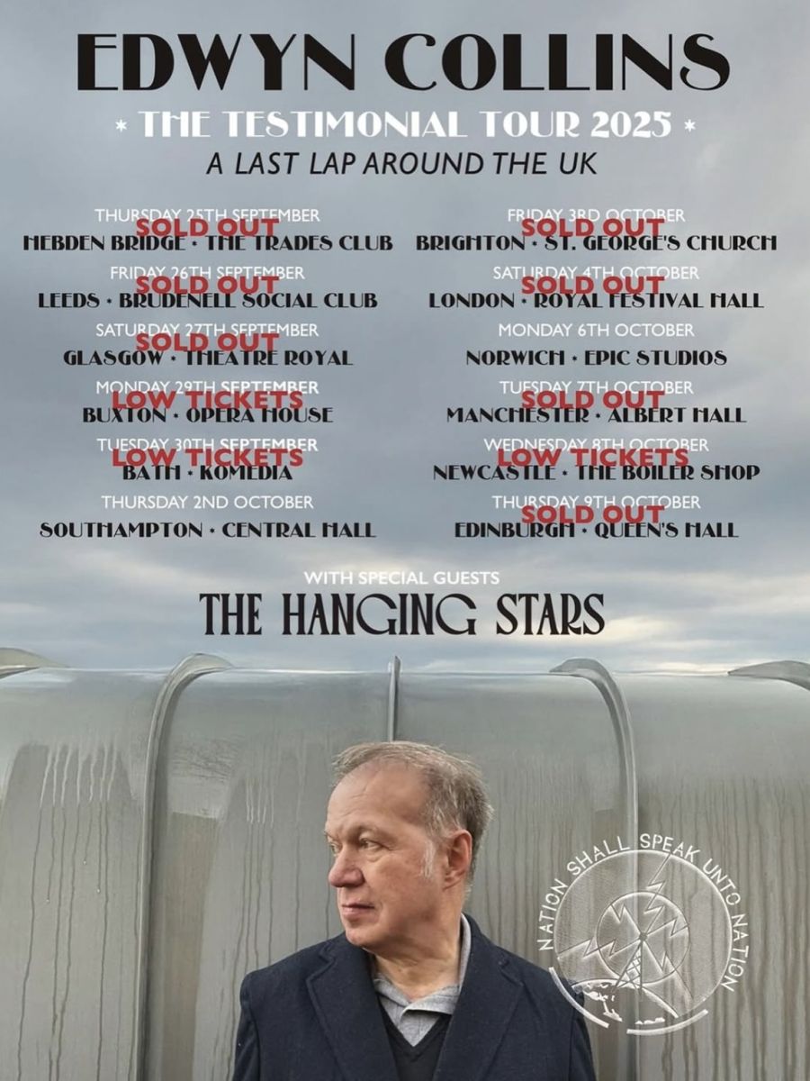 The Hanging Stars kick off tour supporting Edwyn Collins link to detail page